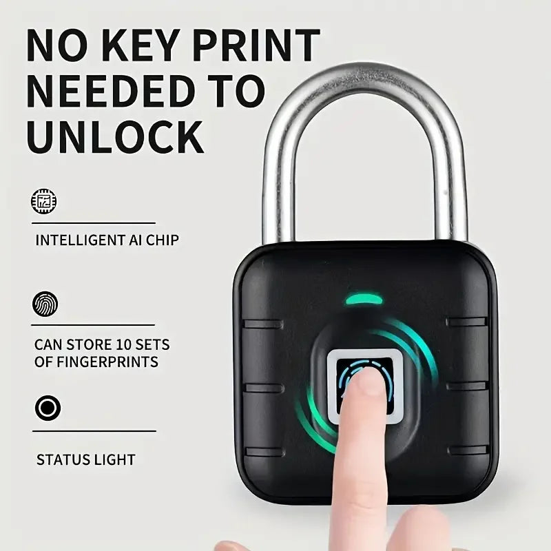 Waterproof Smart Fingerprint Padlock